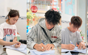 ảnh học viên ký hợp đồng với công ty